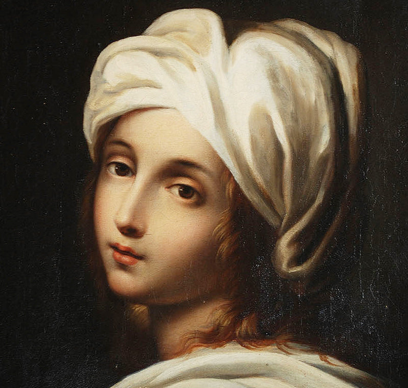 Portrait of a Young Woman in White Turban